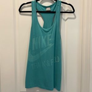 Nike teal track and field tank size Small
